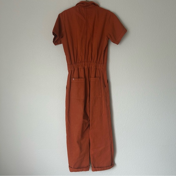 Big Bud Press SHORT SLEEVE JUMPSUIT - BURNT TERRACOTTA - Picture 8 of 9